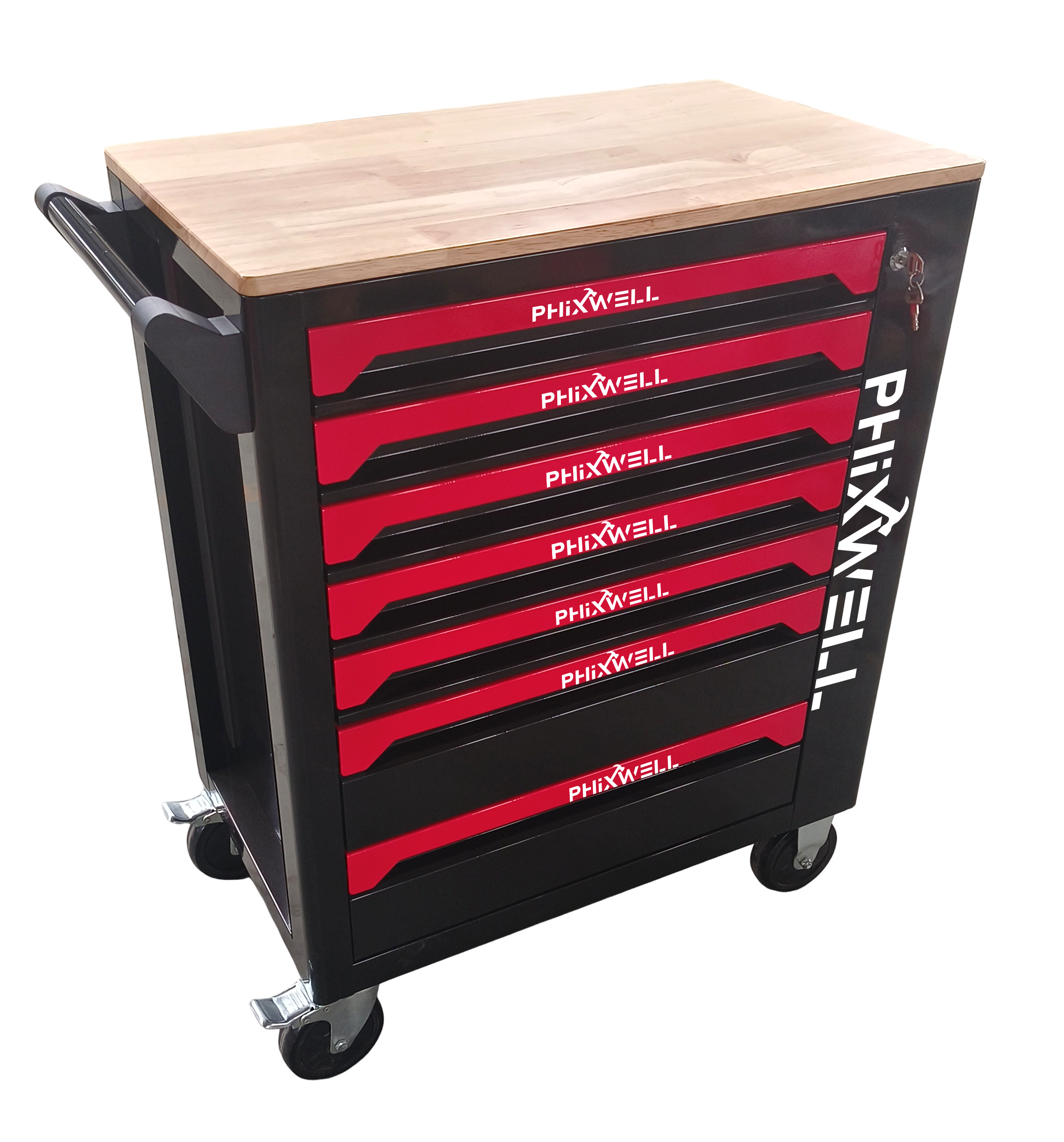 719507 PHIXWELL 7 laci lemari perkakas dengan meja