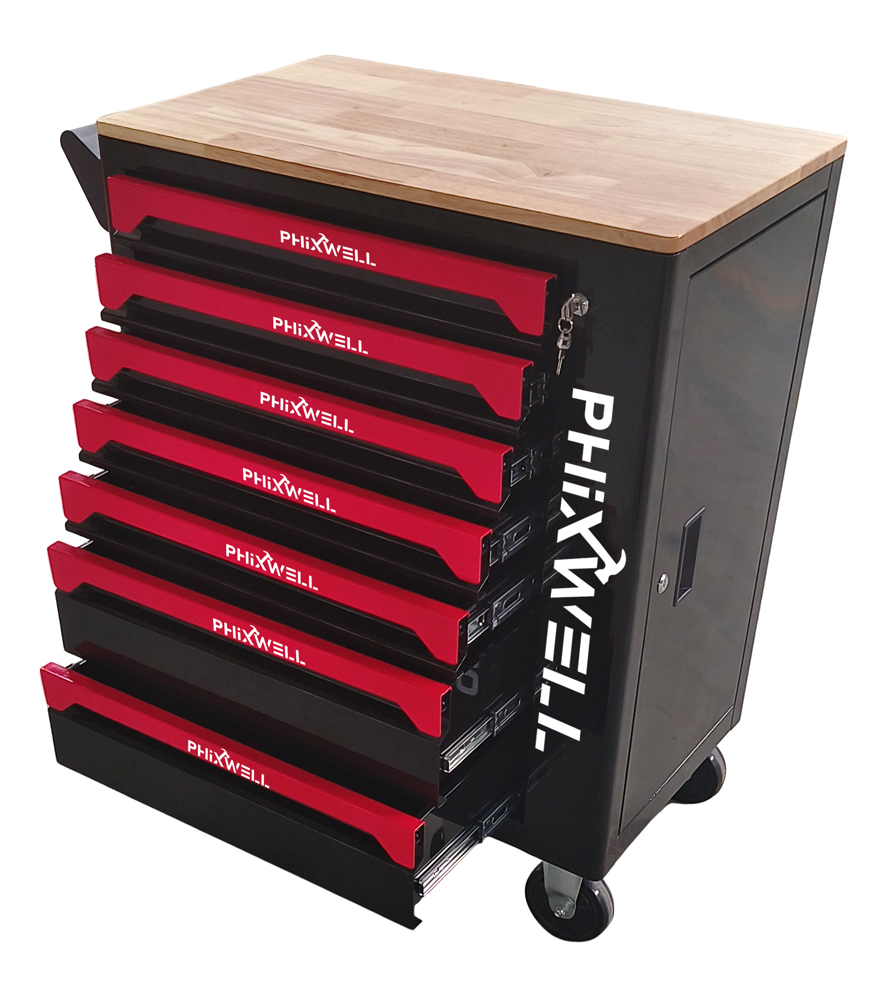 719507 PHIXWELL 7 laci lemari perkakas dengan meja
