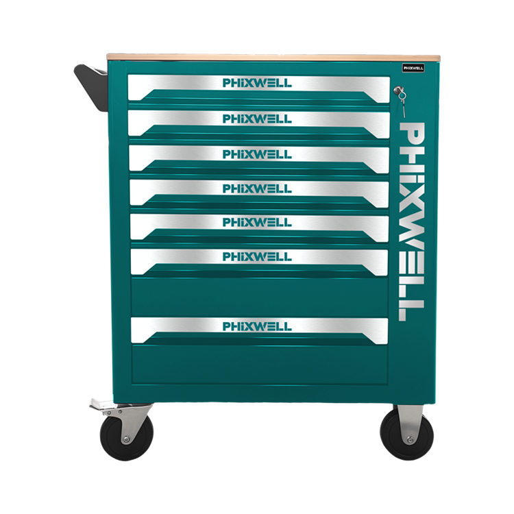 719507 PHIXWELL 7 laci lemari perkakas dengan meja