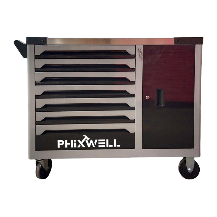 719514 PHIXWELL Lemari perkakas 7 laci dengan pintu samping