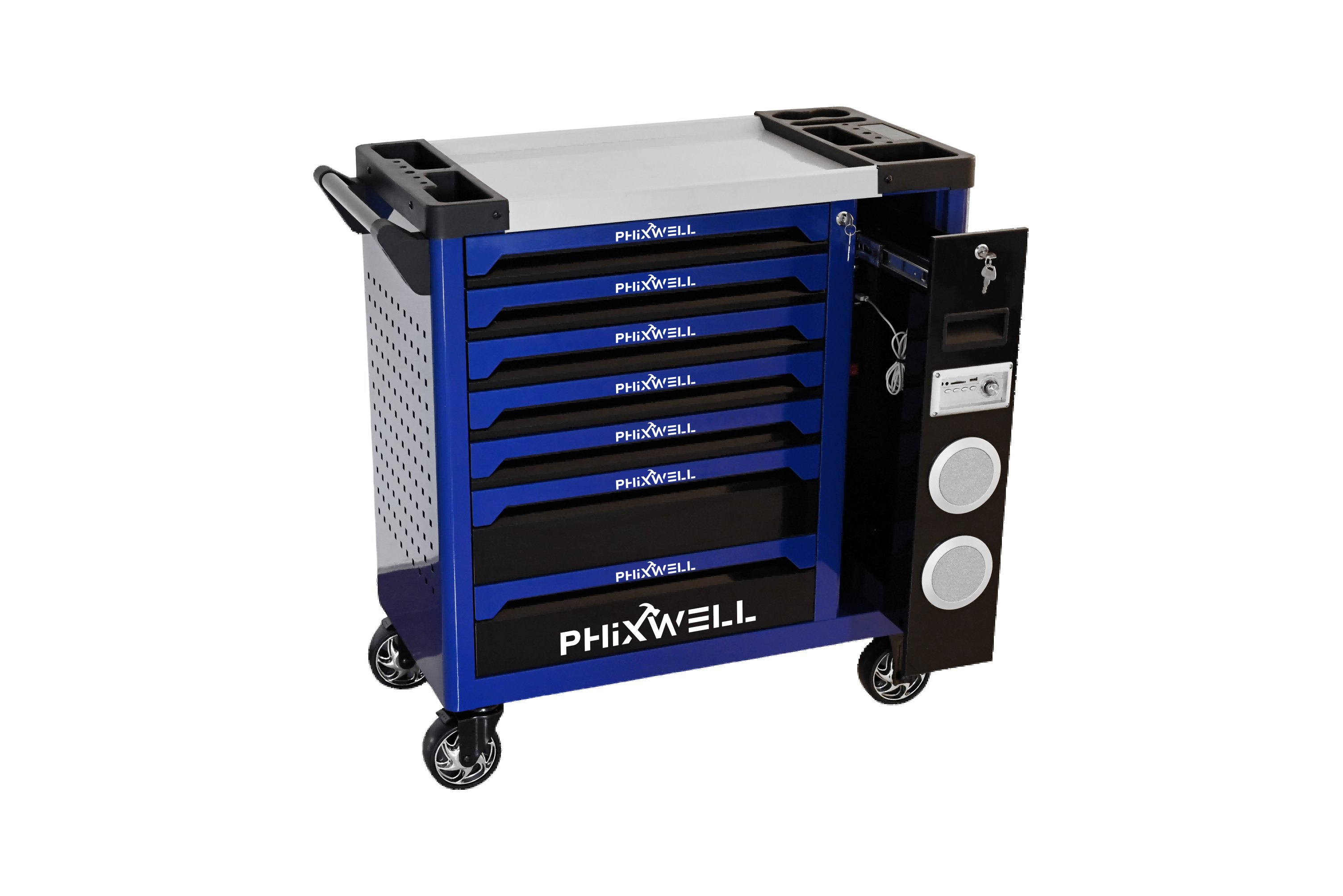 719512 PHIXWELL model baru lemari perkakas dengan speaker