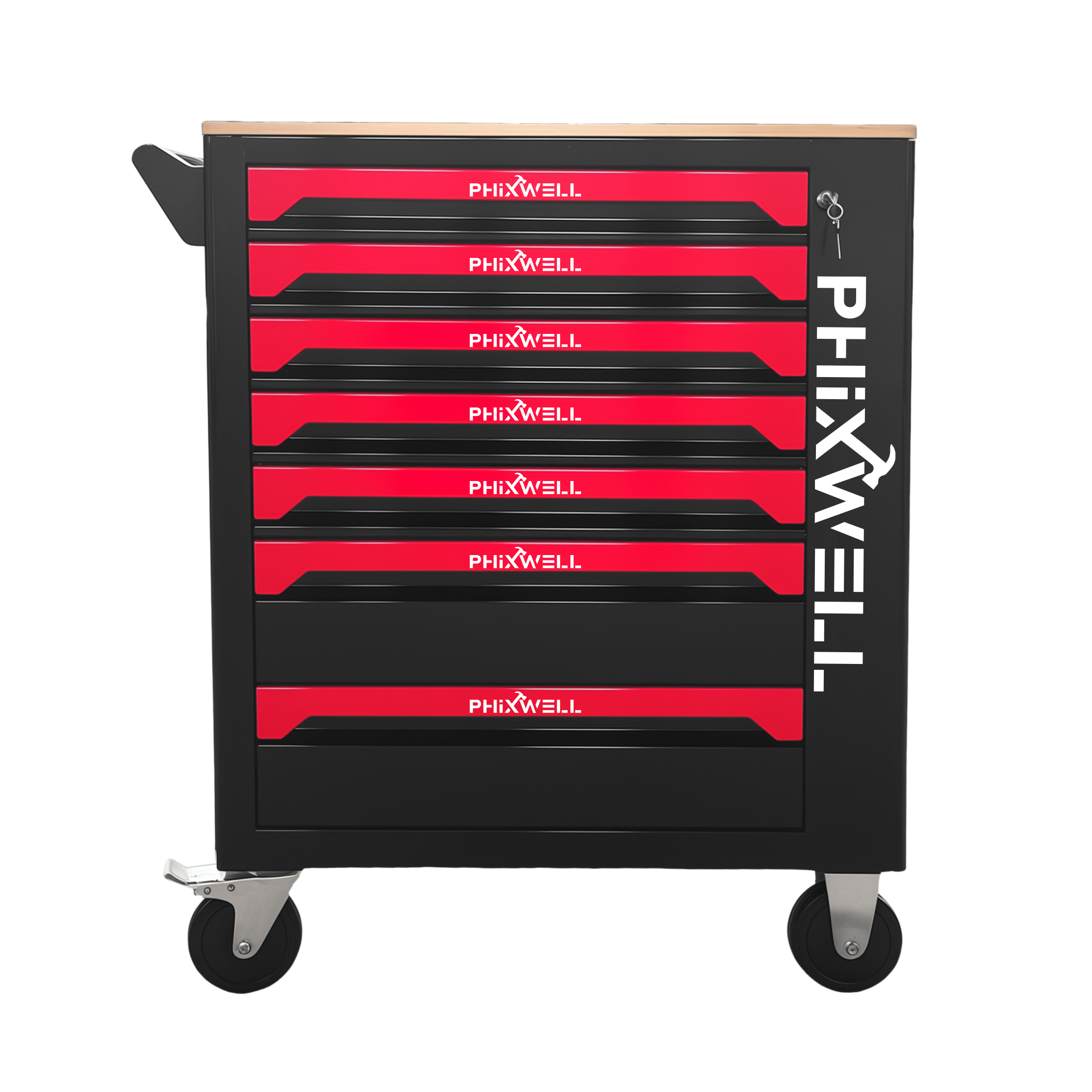 719507 PHIXWELL 7 laci lemari perkakas dengan meja