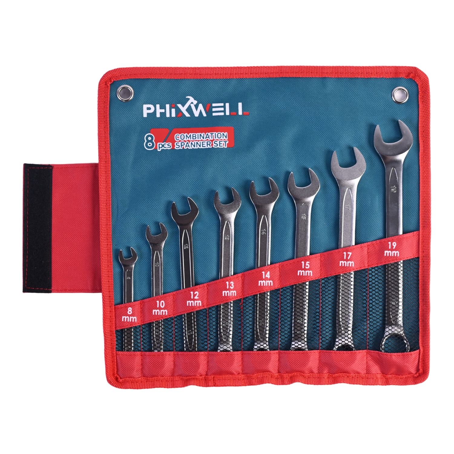717531 PHIXWELL 8 buah set kunci pas kombinasi