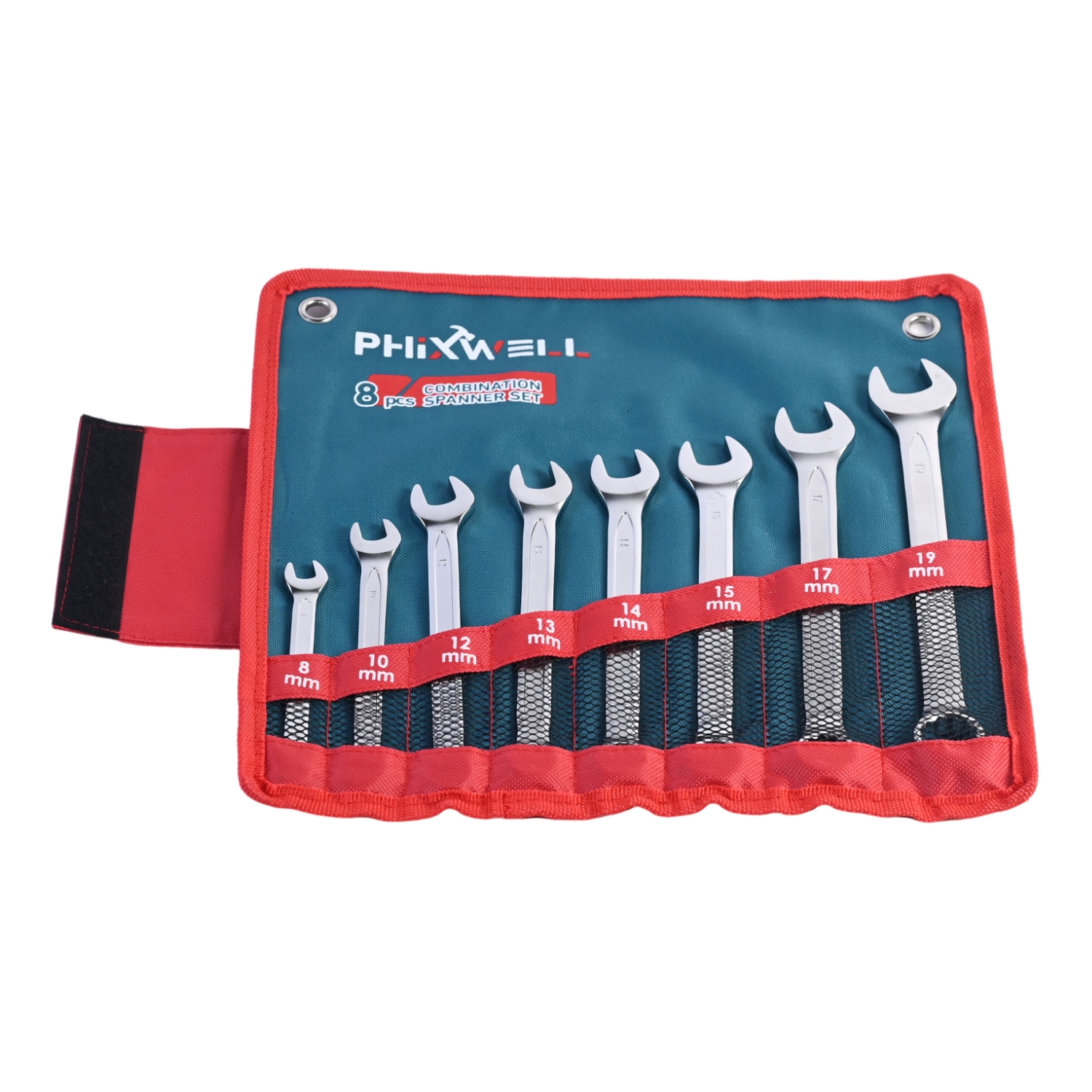 717531 PHIXWELL 8 buah set kunci pas kombinasi