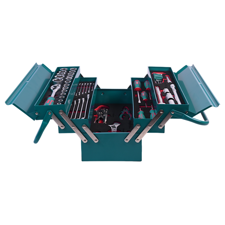 717302 PHIXWELL 56 pcs set perkakas tangan kotak besi rumah tangga
