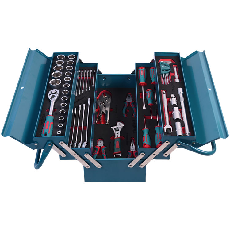 717302 PHIXWELL 56 pcs set perkakas tangan kotak besi rumah tangga
