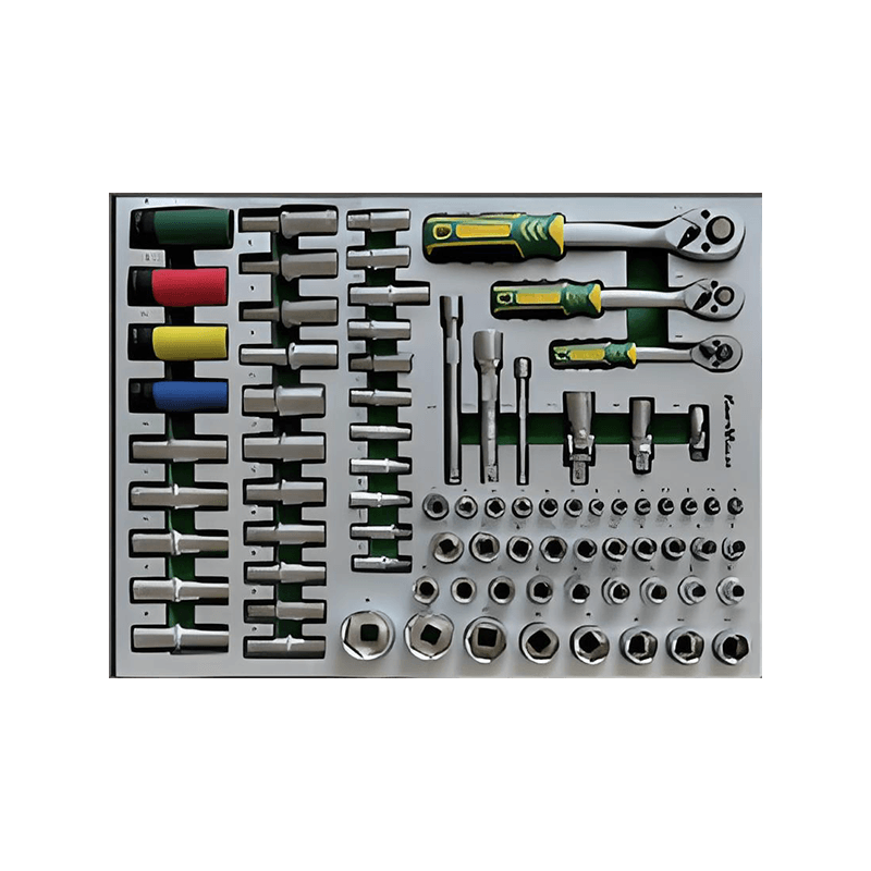 719509 PHIXWELL 7 laci lemari penyimpanan alat dengan set alat 309pcs