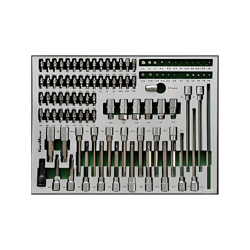 719509 PHIXWELL 7 laci lemari penyimpanan alat dengan set alat 309pcs